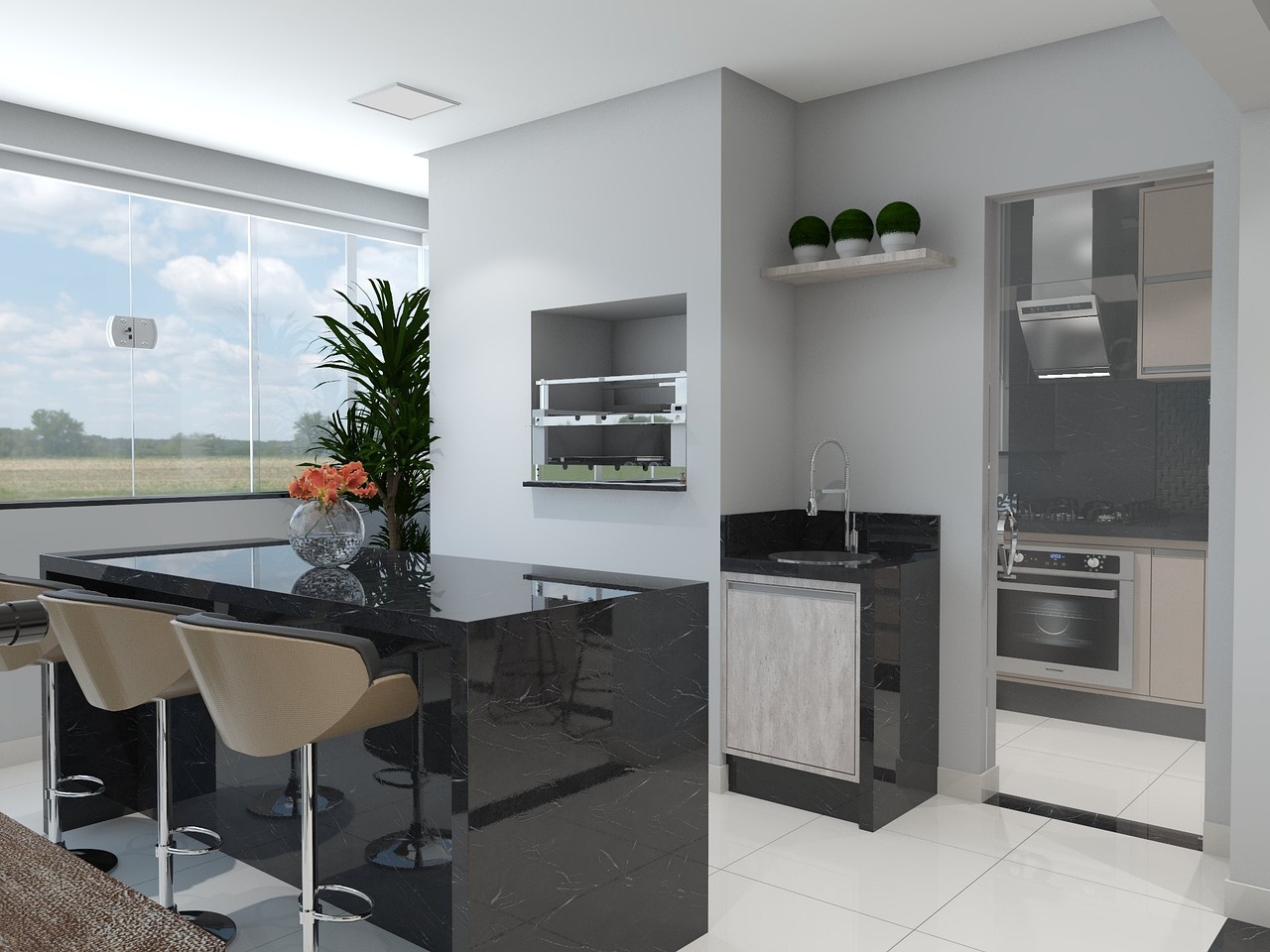 An image showcasing Proper Services' professional kitchen design services in London. Our team creates innovative and functional kitchen designs to transform your space.